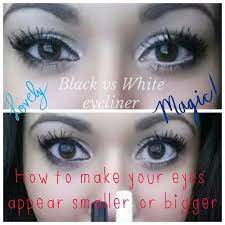 How can i make my eyes look smaller? How To Make Your Eyes Appear Bigger Or Smaller Peace Love Makeup