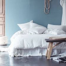 Housse De Couette En Double Voile De Coton Dili Blanc Harmony Decoclico En 2020 Housse De Couette Couette Meubles En Cuir