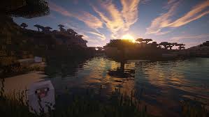 #minecraft shaders #mizunos 16 craft #minecraft #minecraft survival #minecraft sunset #bsl shaders. 1440x2560px Free Download Hd Wallpaper Body Of Water Minecraft Video Games Sunset Reflection Dusk Wallpaper Flare