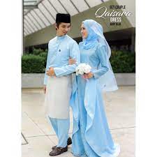 Baju pengantin menjadi hal paling pokok dan hal yang paling utama dibicarakan ketika akan melakukan proses pernikahan. Dress Baby Blue Muslimah Price Promotion Apr 2021 Biggo Malaysia