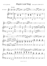 Mutopiaproject.org • free to download, with the freedom to distribute, modify and perform. Maple Leaf Rag Sheet Music For Piano Cornet Solo Musescore Com