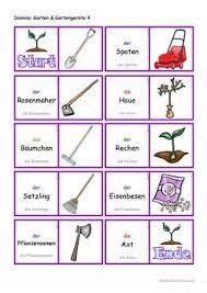 Garten Und Gartengerate 4 Domino Daf Lehrer Winterworte Daf