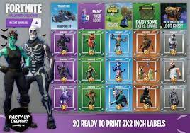 Fortnite Halloween Bag Inserts Instant Download Ready To Print Halloween Bags Fortnite Bag Insert