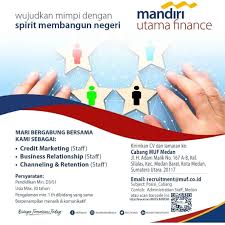 Maybe you would like to learn more about one of these? Lowongan Kerja D3 S1 Di Pt Mandiri Utama Finance Muf Medan Agustus 2021 Lowongan Kerja Medan Terbaru Tahun 2021