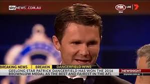 Jun 09, 2021 · brownlow medallist patrick dangerfield headlines four key geelong inclusions for thursday night's afl fixture against port adelaide. Patrick Dangerfield Wins 2016 Brownlow Medal The Advertiser