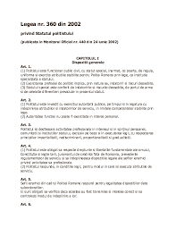 22 iulie forma consolidată a legii nr. Legea 360 Din 2002 Cu Modificarile Si Completarile Ulterioare