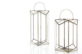 Maxwell Lantern 12 5 X 12 5 X 15 5 Geometric Lantern Lanterns Candle Decor