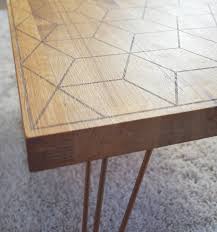 Sideboards and buffet tables | crate and barrel. Geometric Oak And Copper Coffee Table By Oakdene Designs Notonthehighstreet Com