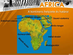 A térképünk minden szállás térségét, ill. Afrika Termeszeti Kepe 7 Osztaly