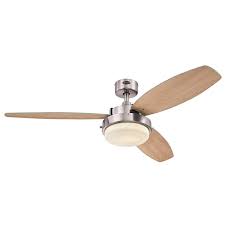 Westinghouse Lighting 7204100 Westinghouse Alloy 52 Inch Reversible Plywood Three Blade Indoor Ceiling Fan Ceiling Fan Ceiling Fan With Light Led Ceiling Fan