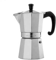 Amazon Com Bellemain Stovetop Espresso Maker Moka Pot Silver 6 Cup Kitchen Dining