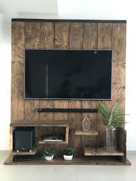 46 Rustic Tv Wall Design Ideas For Home Tv Wall Design Wood Wall Design Wall Design