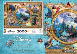 Browse disney puzzles by size: Cinderella 2000 Piece Puzzle From Ceaco Thomas Kinkade Studios Disney Fine Art Disney Art Thomas Kinkade