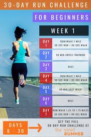 Take The 30 Day Run Challenge And Start Running Today This Training Program Is Desig How To Start Running Running For Beginners Start Running Beginner Runner