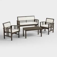 Belize 4 Piece Outdoor Occasional Furniture Set Patio Furniture Layout Patio Furnishings Affordable Outdoor Furniture