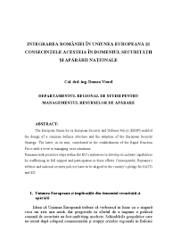Această dată a fost propusă la summitul de la salonic din 2003 și confirmată la bruxelles pe 18 iunie 2004. Integrarea Romaniei In Ue
