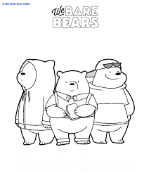 That there's a lot of ice bear in the book which means she won't get to color . We Bare Bears Coloring Pages Printable Coloring Pages
