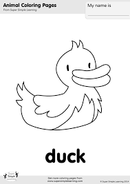 Excellent Image Of Duck Coloring Page Albanysinsanity Com Coloring Pages Easy Coloring Pages Animal Coloring Pages
