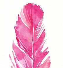 Icon, golden feather flowers, thank you text, golden frame, color png. Pink Watercolor Feather Painting Original Artwork 9x12 Pink Watercolor Feather Pink Watercolor Feather Painting