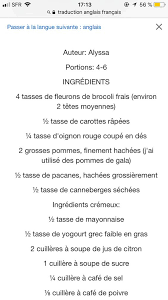 Epingle Par Houda Safraou Sur Salades Traduction Anglais Francais Traduction Anglais Carottes Rapees