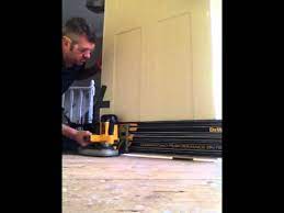 Extremely durable flat outside guard for use for door trimming anti kickback function stops the saw from. Door Trimming With Plunge Saw Whilst Still Fitted To Frame Youtube