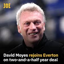 David Moyes has been appointed as Everton manager