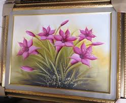 Bunga pakaian vintage, ilustrasi bunga lily, pink dan hijau, lukisan cat air, merangkai bunga, decoupage png. Jual Lukisan Bunga Lily Ungu Di Lapak Nh Gallery Bukalapak
