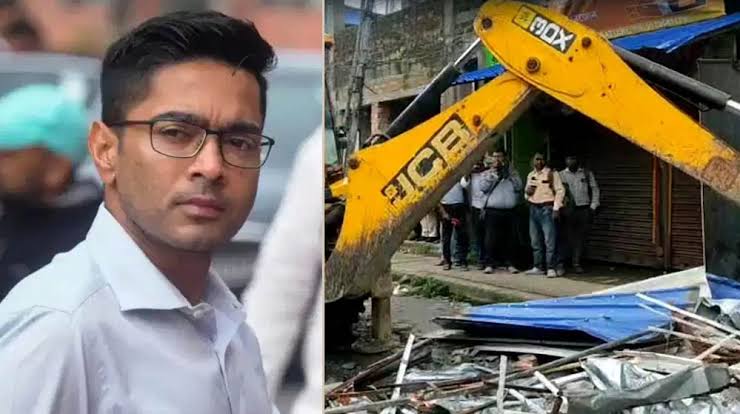 अभिषेक बनर्जी के कथित अवैध दफ्तर पर चला बुलडोजर, तीन JCB से ढहाई जा रही पांच  मंजिला इमारत - Swatantra Baat