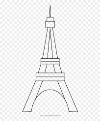 Dos archivos para dos tamaños de torre: Torre Eiffel Pagina Para Colorear Line Art Clipart 3609453 Pikpng
