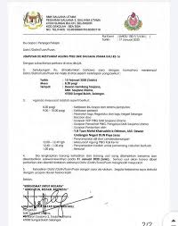 1 surat jemputan perasmian penutup kem kepimpinan 2019. Jemputan Mesyuarat Agung Pibg Smk Saujana Utama