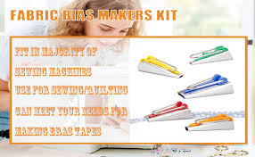 Once you have the right maker, you. Anjuu Single Double Fold Fabric Bias Tape Maker Tool Kit Set 6mm 9mm 12mm 18mm 25mm Sewing Bias Tape Makers Tools 5 Sizes Diy Bias Tape Making For Quilt Binding Sewing Sewing Notions Supplies
