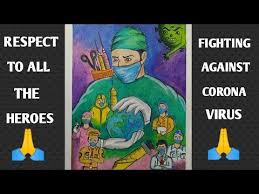 Corona Drawing Corona Creative Drawing Ll Respect To All The Heroes Fighting Against Corona Youtube Creative Drawing Drawing Competition Poster Drawing
