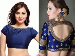15 Different Shades Of Blue Blouse Designs For Women With Royal Look
