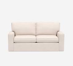 These comfortable sofas & couches will complete your living room decor. Pearce Square Arm Slipcovered Sleeper Sofa Bed Pottery Barn