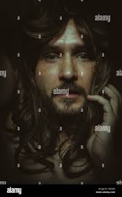 Faith jesus christ long hair hi-res stock photography and images