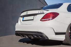 Kostenlose lieferung für viele artikel! Mercedes C63 W205 Amg Limousine Diffusor Passend Fur Mercedes C Klasse W205 Limo Car Tuning Styling Vehicle Parts Accessories
