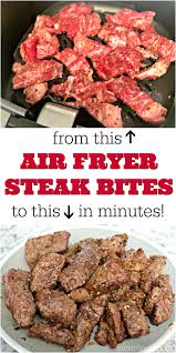 Juicy And Delicious Easy Air Fryer Steak Bites Recipe Air Fryer Recipes Healthy Air Fryer Dinner Recipes Air Frier Recipes