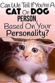 Quiz Can We Tell If You Re A Cat Or Dog Person Based On Your Personality Dog Quizzes Dog Person Cats