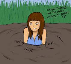 Deadly summer (woman, multiple sinking, grim, snake.) don't sink after eating Sinking In Quicksand By Stickydanica On Deviantart