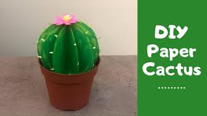 How to propagate cacti using offsets/pups: Diy Paper Cactus How To Make Easy Paper Cactus At Home Cactus Making Tutorial Diy Craft Youtube
