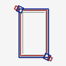Blue White And Red Border Text Box Border Frame Blue Red Png And Vector With Transparent Background For Free Download Blue And White Red And White Flag Border Design