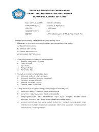 Statistika adalah ilmu yang mempelajari bagaimana merencanakan, mengumpulkan, menganalisis, menginterpretasi, dan mempresentasikan. Contoh Soal Biostatistik Kesehatan Dikdasmen