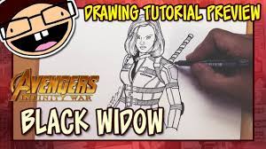 Avengers infinity war cast guess character from kids drawings. Preview How To Draw Black Widow Avengers Infinity War Drawing Tutorial Time Lapse Youtube