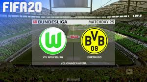 Borussia dortmund hat dank superstürmer erling haaland sein endspiel im kampf um die champions league gewonnen. Fifa 20 Vfl Wolfsburg Vs Borussia Dortmund Volkswagen Arena Youtube
