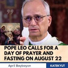 Pope Leo XIV has called all Catholics to a day of Prayer and fasting for  world peace