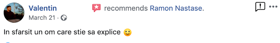 Pentru că tata spune aşa şi eu cred tot ce îmi spune el. Ramonnastase Ro Invata It Rapid Si Usor