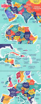 Maps With The Literal Translations Of Country Names Across The Globe Sign Language Country Names History Geography