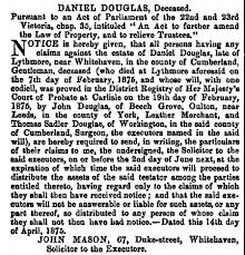 Principal Inhabitants of Cumberland