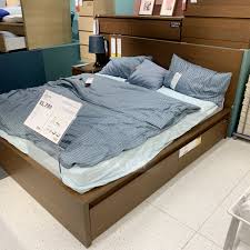 Amazon home shop by room discover shop by style home décor furniture kitchen & dining bed & bath garden & outdoor home improvement. Ikea Ikea Malm Minimalist Modern Double Bed Northern Owal Bedroom Furniture American Bed With Two Drawers