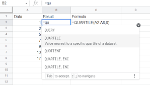 Excel Quartile Functions - Calculate Quartile Value